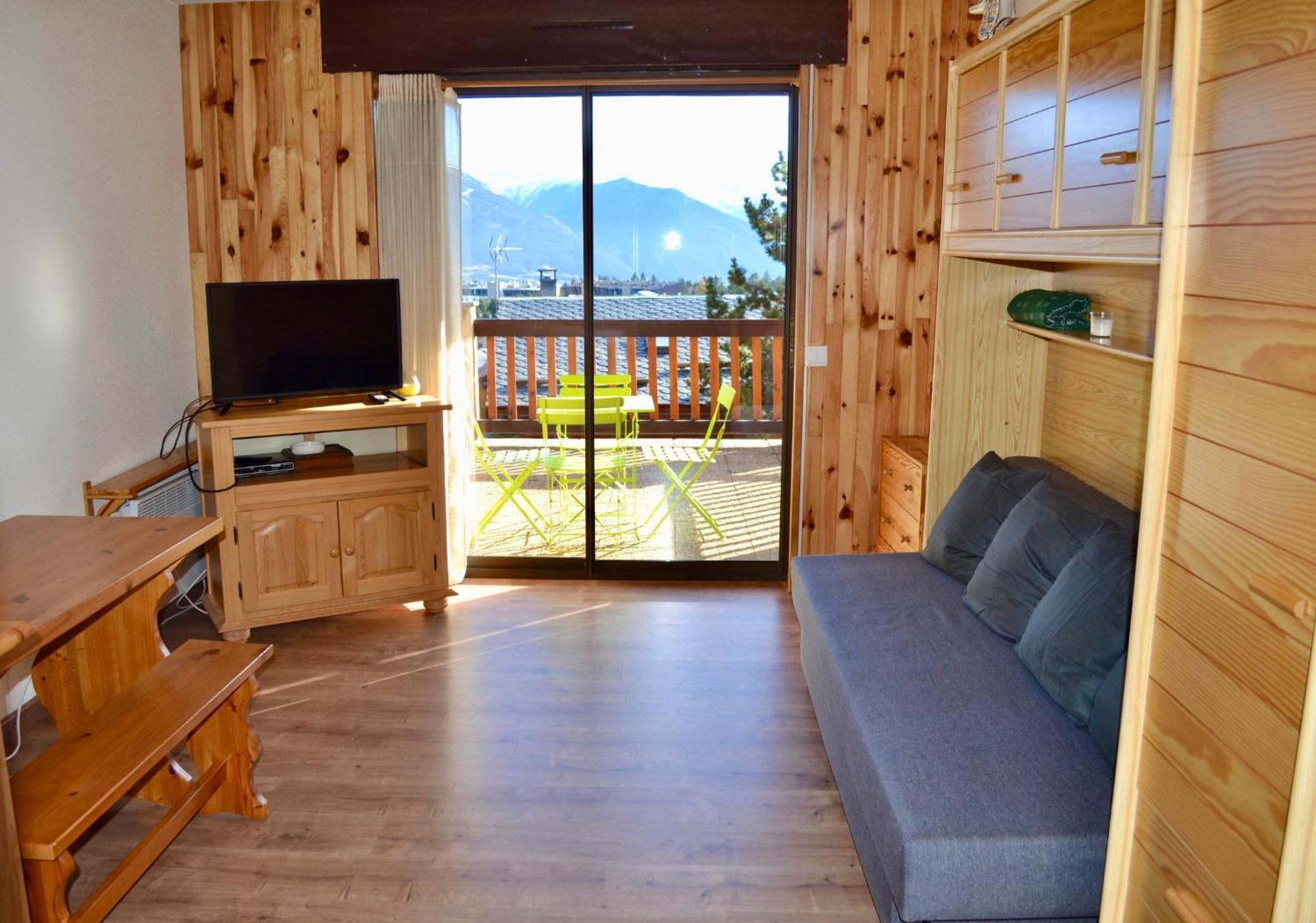 Studio Cabine Chaleureux A Pyrenees 2000 - Wifi Et Parking Prive Bolquere Ngoại thất bức ảnh