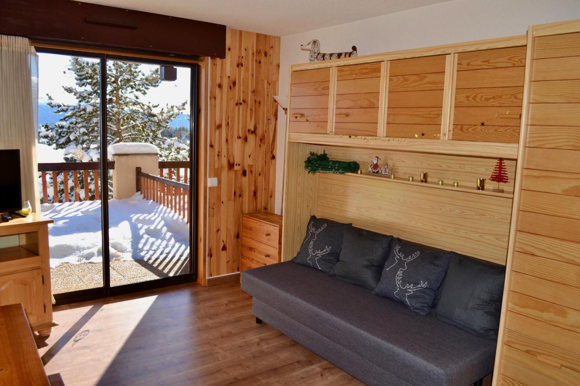 Studio Cabine Chaleureux A Pyrenees 2000 - Wifi Et Parking Prive Bolquere Ngoại thất bức ảnh